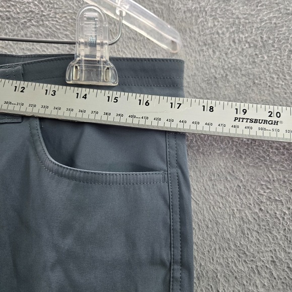 Eddie Bauer Women Pants 12 Gray Straight High Rise Nylon Hiking 31 in Inseam - Picture 5 of 10